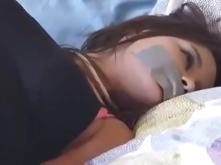 Cute Teen Kidnapped, Bound, Gagged, Played with until the End.